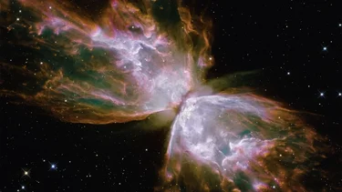 Qué es la mariposa cósmica captada en el espacio