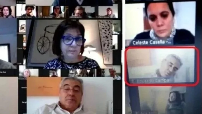 Video: Un intendente se quedó dormido mientras Patricia Bullrich hacía un Zoom 