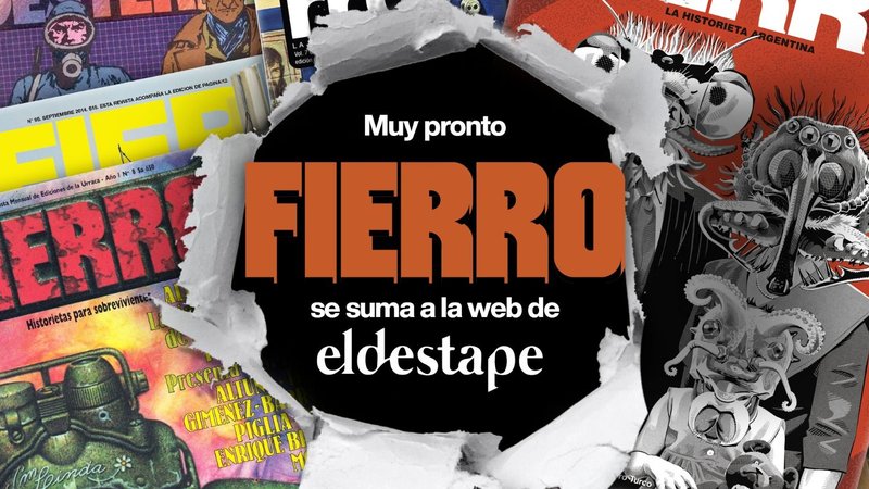 Fierro y El Destape, juntos: el regreso online de "La Historieta Argentina"