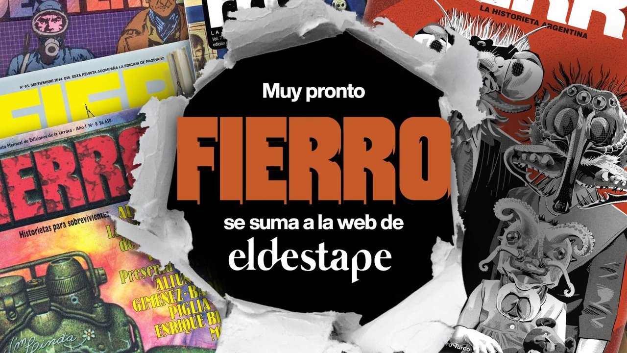 Fierro y El Destape, juntos: el regreso online de "La Historieta Argentina"