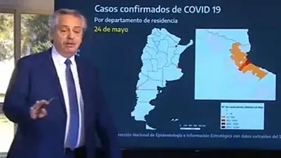 El enojo de Alberto por la velocidad con que pasaban las filminas El enojo de Alberto por la velocidad con que pasaban las filminas