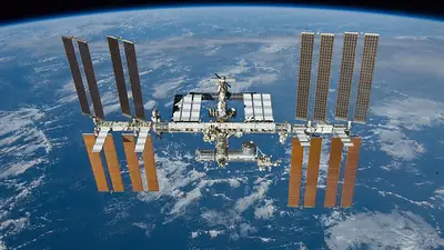 Estación Espacial Internacional vista desde el espacio Estación Espacial Internacional vista desde el espacio