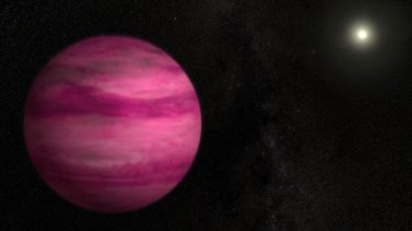 La NASA descubrió un planeta gigante completamente rosado
