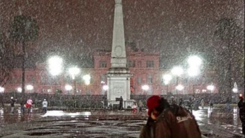 Nieve en Buenos aires