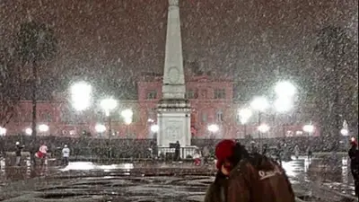 Nieve en Buenos aires Nieve en Buenos aires