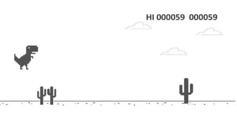 El famoso juego del dinosaurio de Google tiene un final