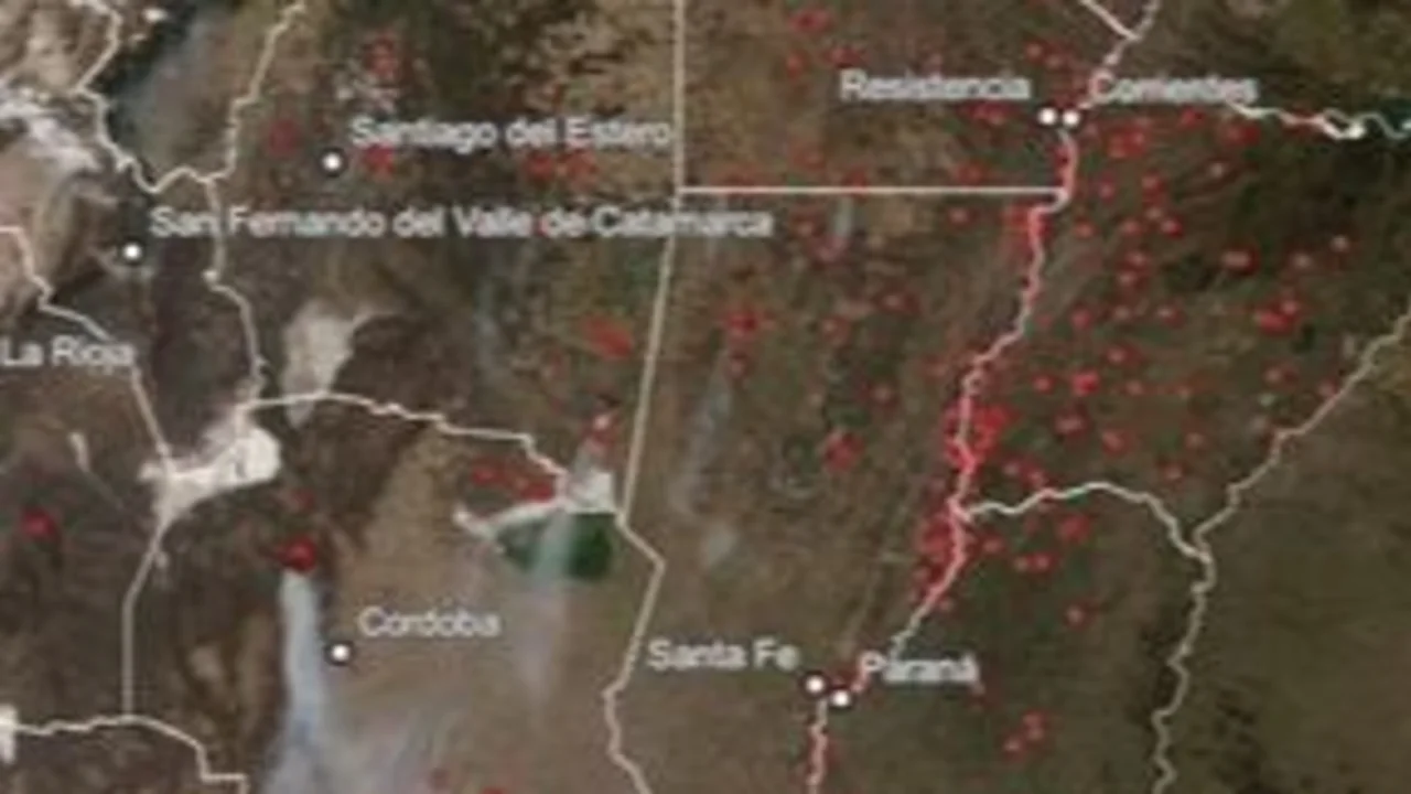 Así crecieron los incendios en Argentina a lo largo de 2020