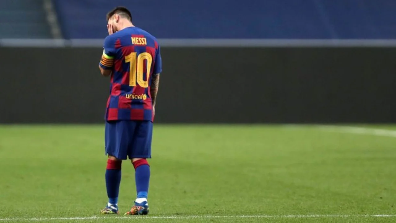 Lionel Messi frustrado