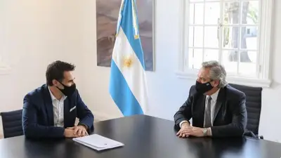 Alberto Fernández y Darío Martínez Alberto Fernández y Darío Martínez