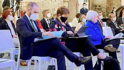 Martín Guzmán y Kristalina Georgieva Martín Guzmán y Kristalina Georgieva