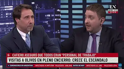 Eduardo Feinmann y Jonatan Viale se sumaron a las críticas sobre Flor Peña: "Había una cuarentena paralela" Eduardo Feinmann y Jonatan Viale se sumaron a las críticas sobre Flor Peña: "Había una cuarentena paralela"