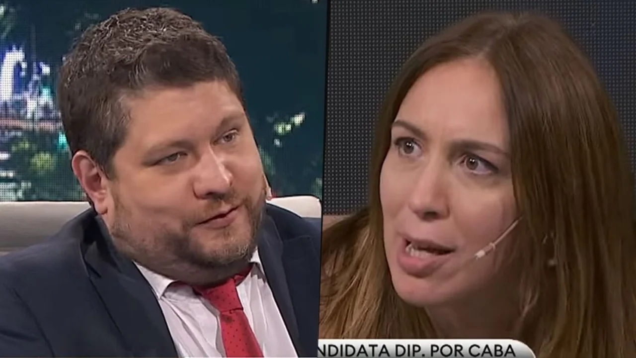 Nicolás Wiñazki y María Eugenia Vidal en TN