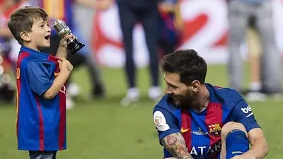 Lionel Messi, Thiago Messi, Barcelona, fútbol Lionel Messi, Thiago Messi, Barcelona, fútbol
