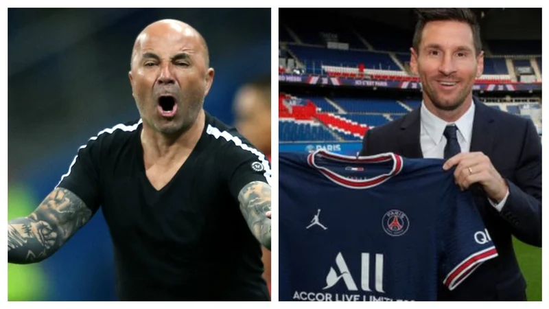 Jorge Sampaoli Lionel Messi PSG