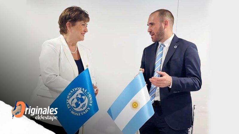 La Directora Gerente del FMI, Kristalina Georgieva, y el ministro de economía de Argentina, Martín Guzmán
