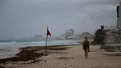 Huracán Grace toca tierra en la Península de Yucatán Huracán Grace toca tierra en la Península de Yucatán