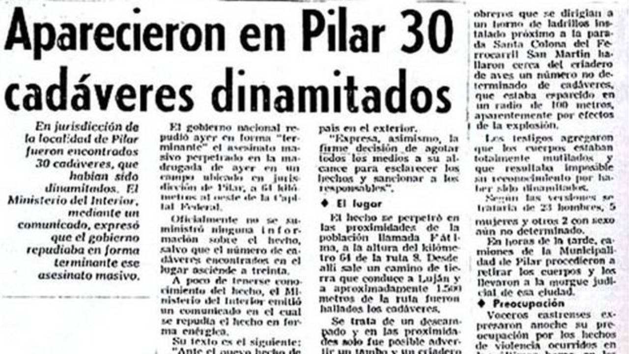 A 45 años de la Masacre de Fátima: el día en que 30 militantes fueron dinamitados