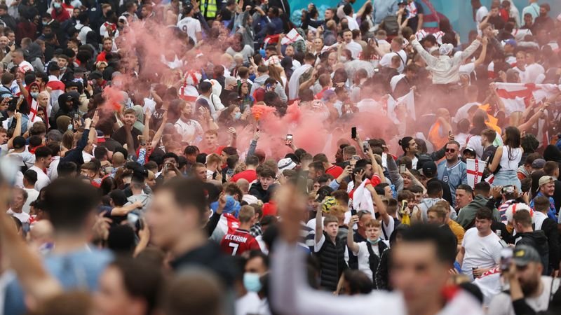 Final de la Euro 2020 en Wembley fue un evento de "superpropagación" del COVID-19