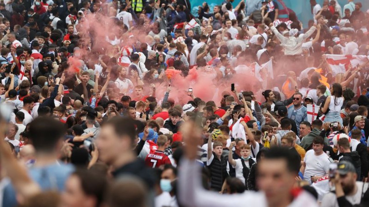 Final de la Euro 2020 en Wembley fue un evento de "superpropagación" del COVID-19