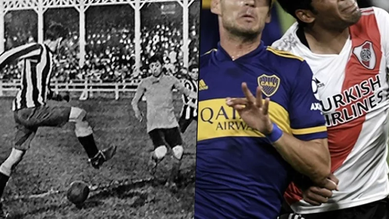 River y Boca jugaron el primer Superclásico del fútbol argentino, el 24 de agosto de 1913