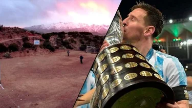 Hizo un estadio en honor a Messi en plena montaña y se hizo viral