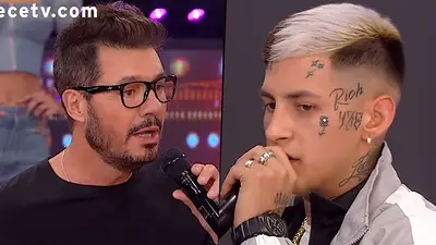 Marcelo Tinelli y L-Gante Marcelo Tinelli y L-Gante