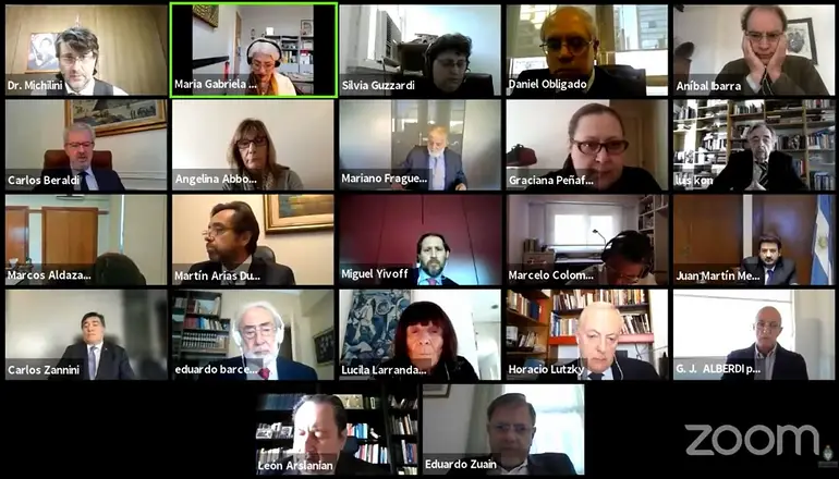 Audiencia virtual por el memorándum con Irán