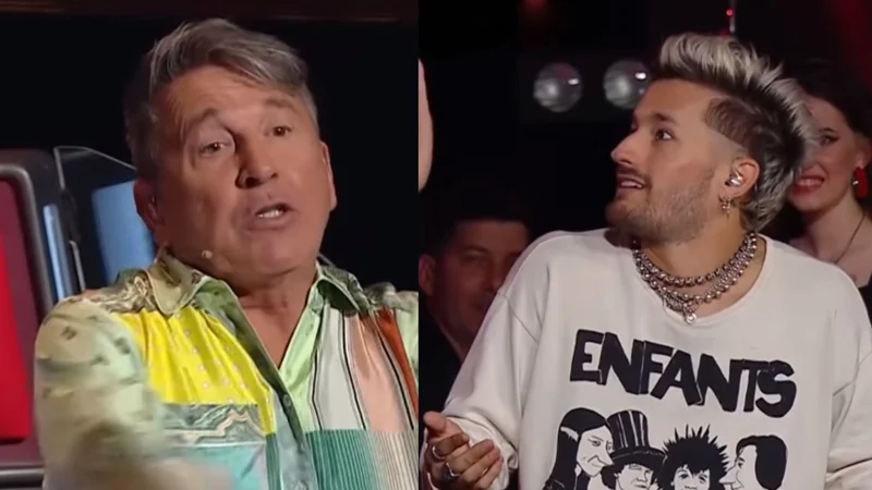 Ricardo Montaner y Ricky Montaner en La Voz Argentina.