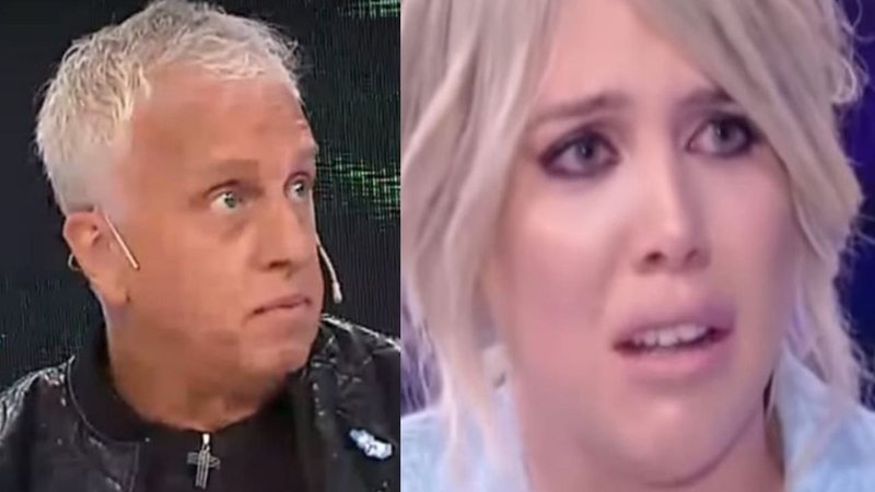 Andrés y Wanda Nara llorando.