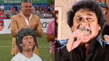 Homenajearon a Maradona con una insólita escultura y estallaron los memes