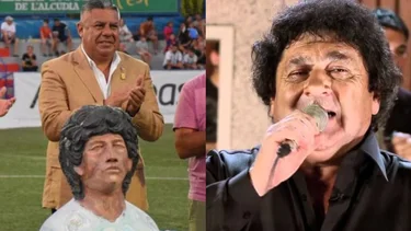 Homenajearon a Maradona con una insólita escultura y estallaron los memes