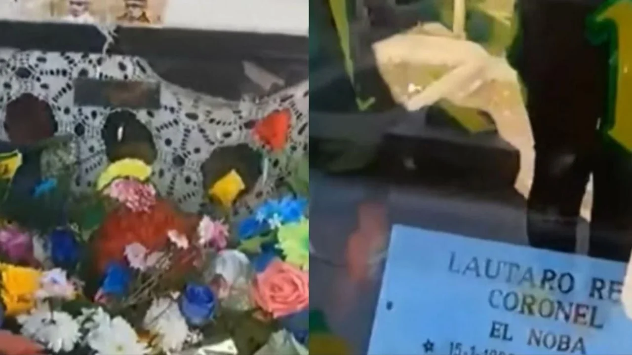 Muerte de El Noba. Video viral en redes sociales donde se escucha la voz de El Noba en el cementerio