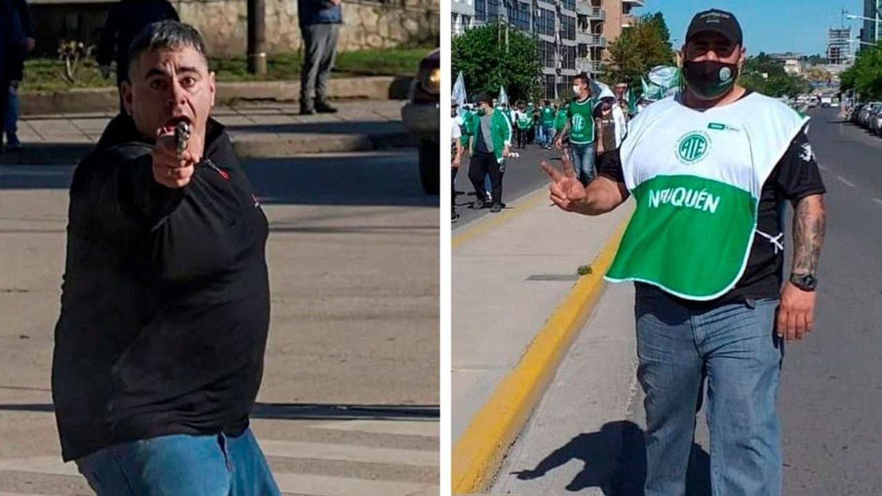 ATE expulsó al manifestante que disparó con un arma de fuego en San Martín de los Andes