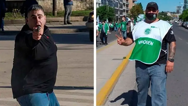 ATE expulsó al manifestante que disparó con un arma de fuego en San Martín de los Andes