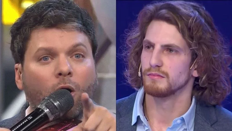 Guido Kaczka apura a participante de Los 8 Escalones