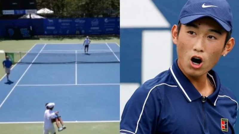 Juncheng Shang, tenis, virales, deportes