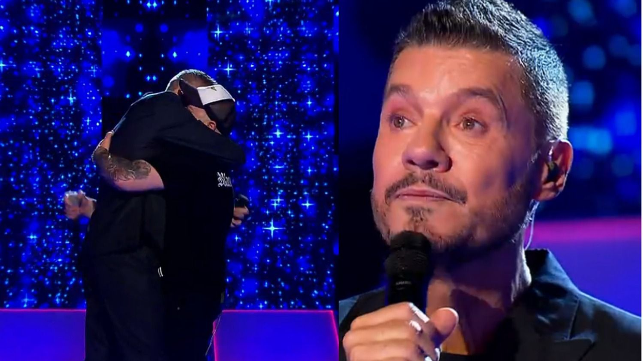 Tinelli se emocionó en Canta Conmigo Ahora.