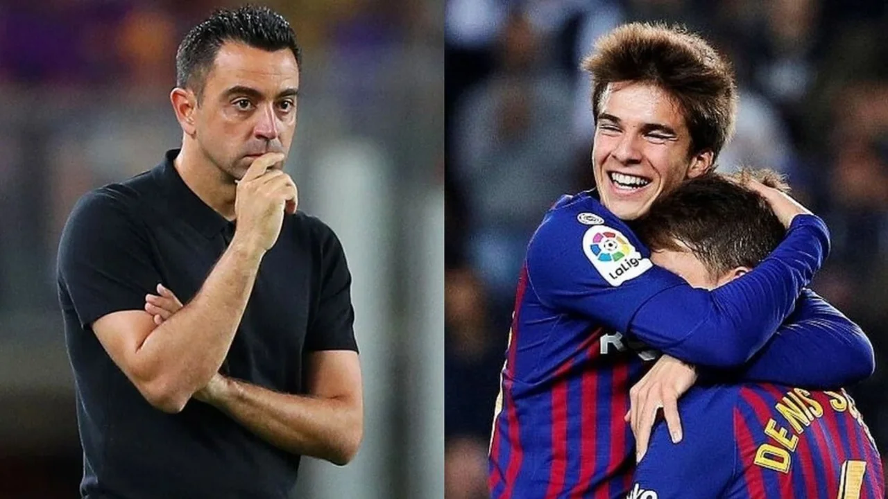 Xavi Hernández Barcelona Riqui Puig