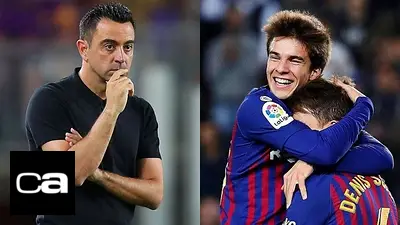 Xavi Hernández Barcelona Riqui Puig Xavi Hernández Barcelona Riqui Puig