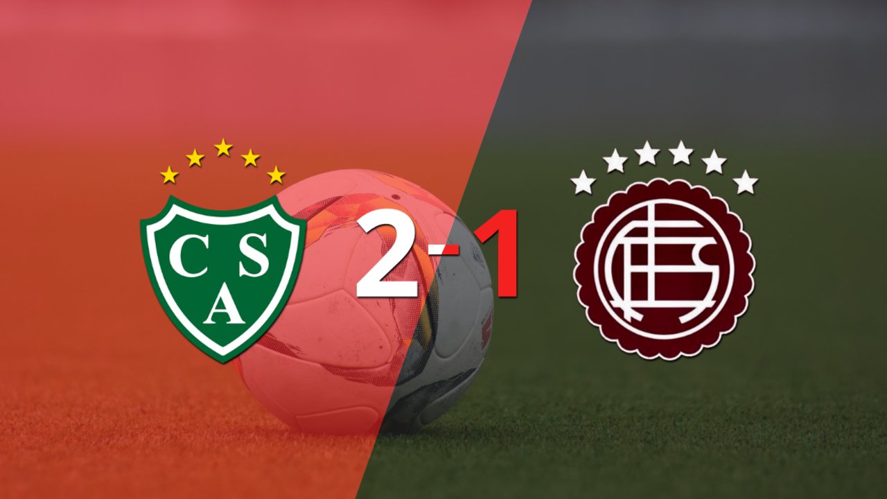 Doblete de Lisandro López en el triunfo 2-1 de Sarmiento frente a Lanús