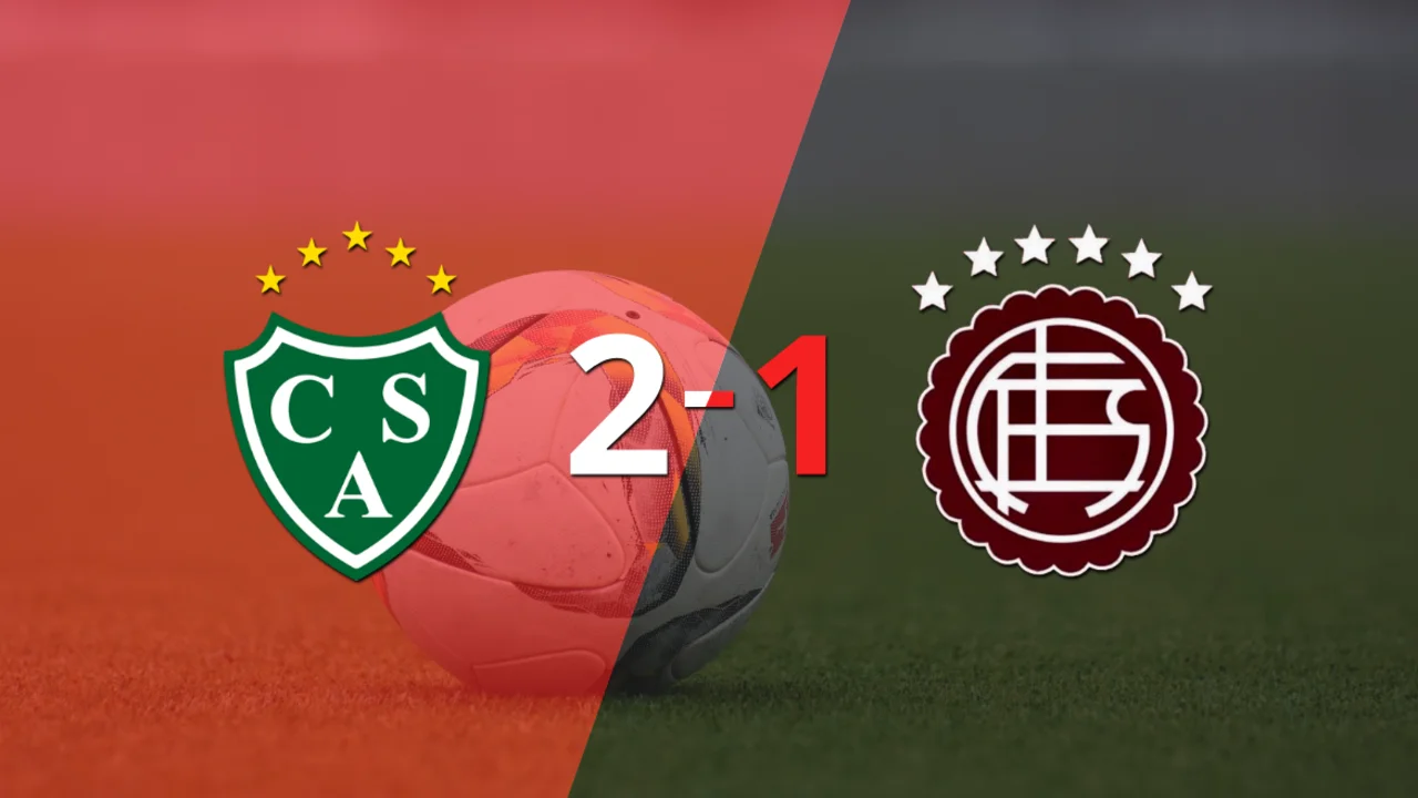 Doblete de Lisandro López en el triunfo 2-1 de Sarmiento frente a Lanús