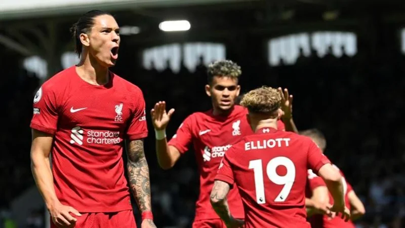 Premier League, Liverpool, Fulham, Darwin Núñez.