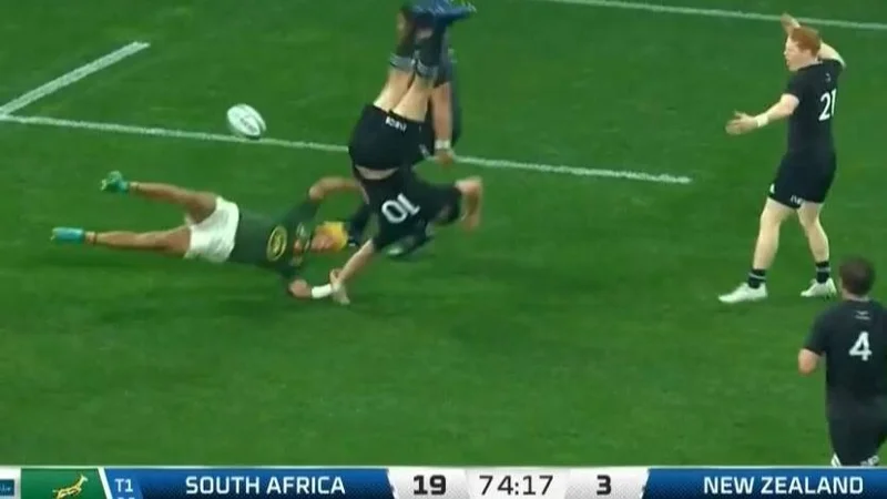 Rugby Championship, Sudáfrica, Nueva Zelanda, Beauden Barret, Lee Arendse.