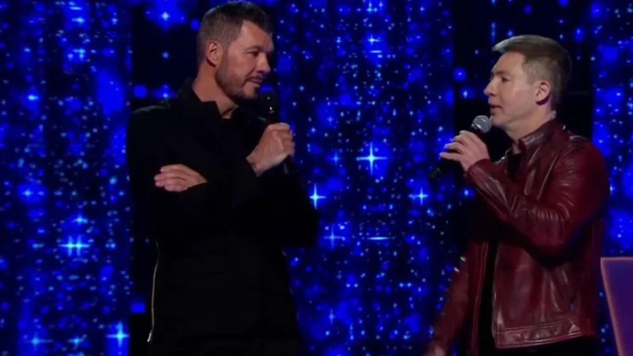 Adrián Suar con Tinelli en Canta Conmigo Ahora. Adrián Suar en El Trece. Rating de Tinelli.