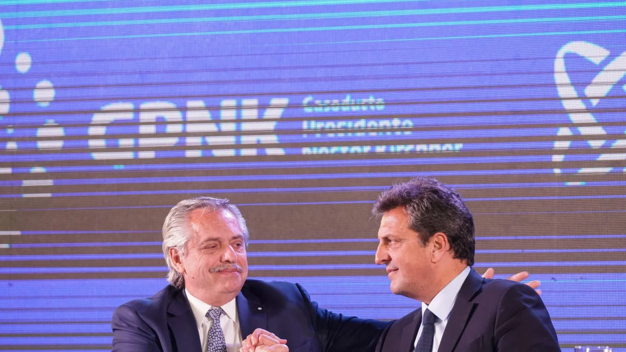 Alberto Fernández, Sergio Massa, Gasoducto Néstor Kirchner