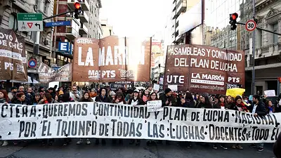 La CTERA fue a huelga por mejoras salariales y contra la "criminalización" de protestas La CTERA fue a huelga por mejoras salariales y contra la "criminalización" de protestas