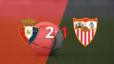 Osasuna consiguió una victoria en casa por 2 a 1 ante Sevilla Osasuna consiguió una victoria en casa por 2 a 1 ante Sevilla