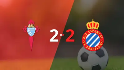 Celta y Espanyol igualaron 2 a 2 Celta y Espanyol igualaron 2 a 2