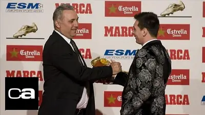 Lionel Messi, Hristo Stoichkov, Balón de Oro, France Football. Lionel Messi, Hristo Stoichkov, Balón de Oro, France Football.