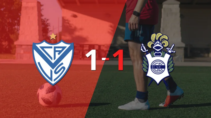 Gimnasia empató 1-1 en su visita a Vélez